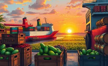 Exportaciones agrícolas impulsan la balanza comercial